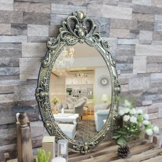 E24 Black Gold  Bathroom Toilet Vanity Wall Makeup Mirror Front Waterproof Y    273400512854